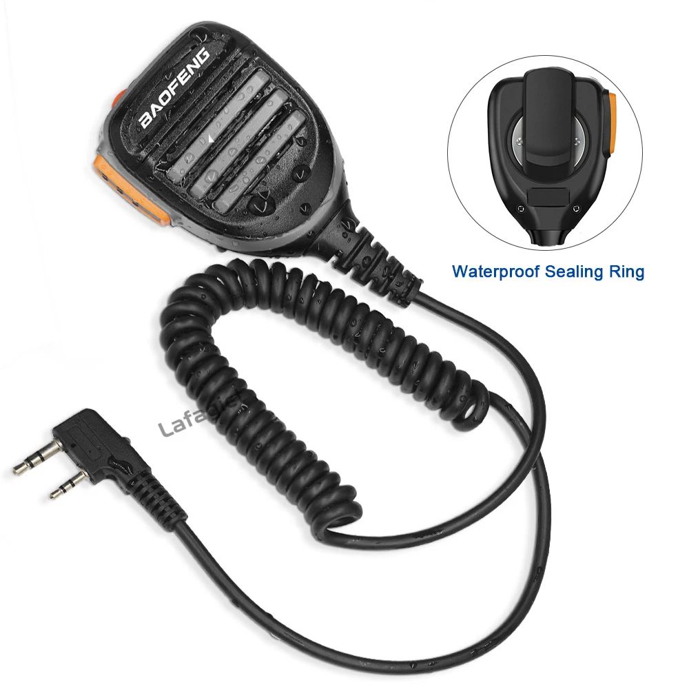 2022 Baofeng Walkie Talkie Speaker Mic Microphone PTT UV-5R Upgraded waterproof for Portable Two Way Radio UV-10R UV5R UV-13 Pro