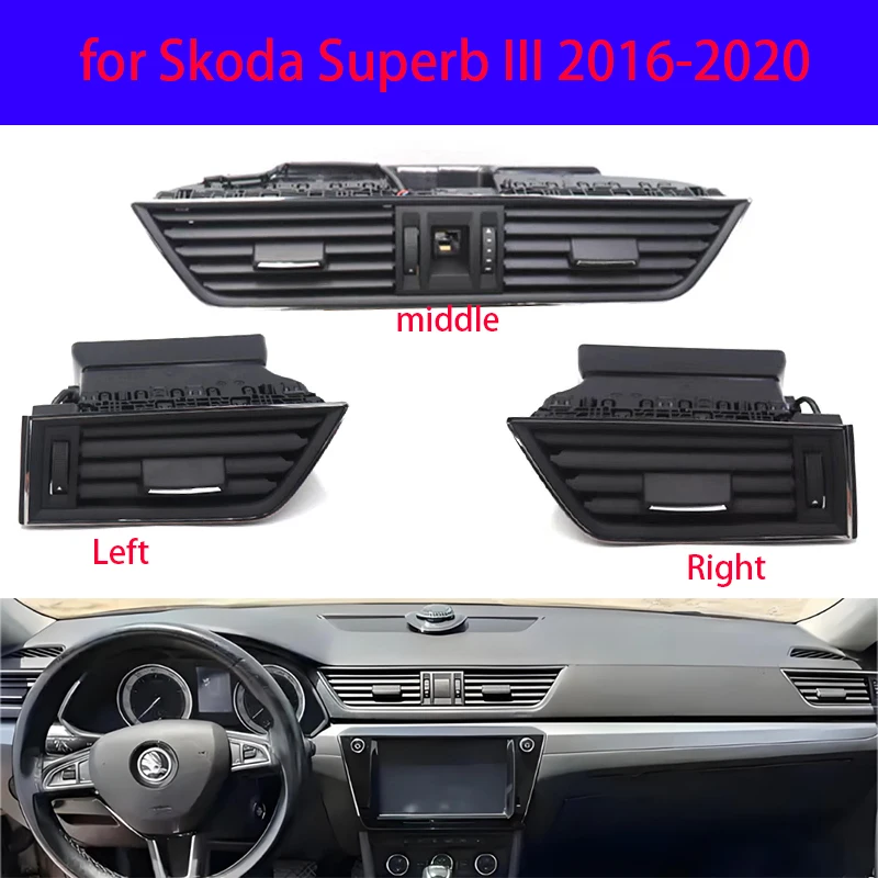 

Air Conditioning Grille AC Ventilation Air Vent for Skoda Superb III 2016-2020 3VD819701 3VD819702 3VD819951