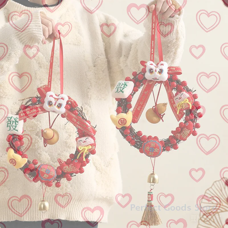 

Новогодние украшения к Году Лошади: праздничные подвески на дверь для Весеннего фестиваля 2026 года и новогодних торжеств