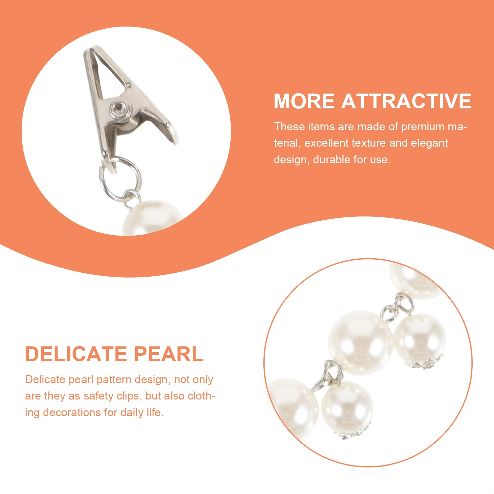 

AOKWAWALIY 4pcs Vintage Sweater Shawl Clips Brooch Clothing Accessories Coat Decorations