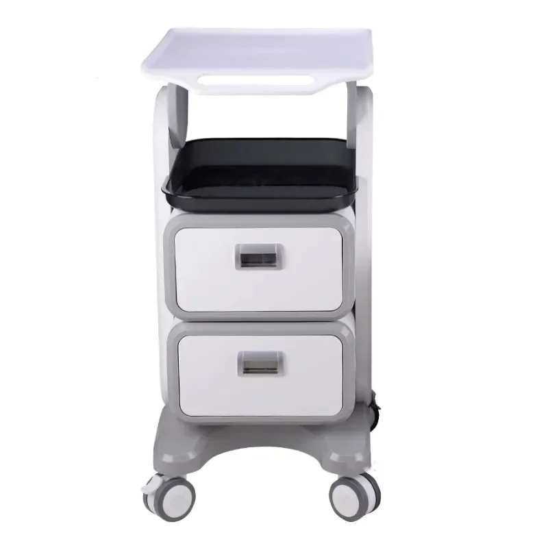 Salon Trolleys Ziekenhuis Medische Tandheelkundige Gereedschapskar Schoonheidssalon Apparatuur Instrument Utility Cart Plastic Opbergkar Met Wielen