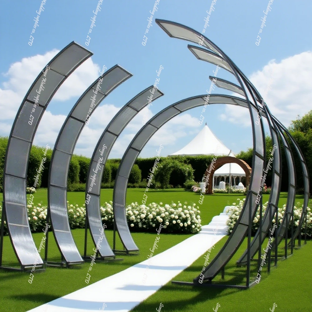 f90n Свадебный светодиодный свадебный черный металлический нет с сетчатым фоном, подставка для арки, украшения, принадлежности