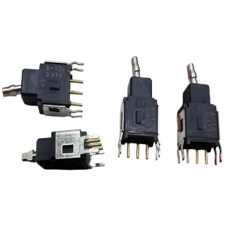 1PCS/LOTS 100% Japanese nkk A-12KB micro toggle switch 3-pin 2-gear with bracket vertical rocker arm shaking head 0.4VA