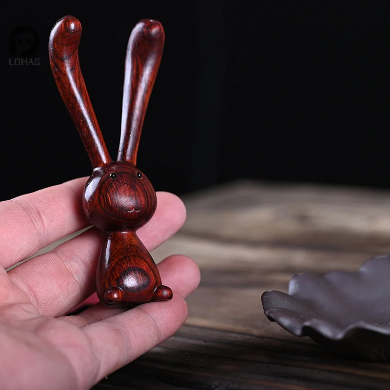 Rabbit Shape Multi-Functional Wood Therapy Massage Comb Nose Massager Natural Sandalwood Guasha Scraping Body Massager