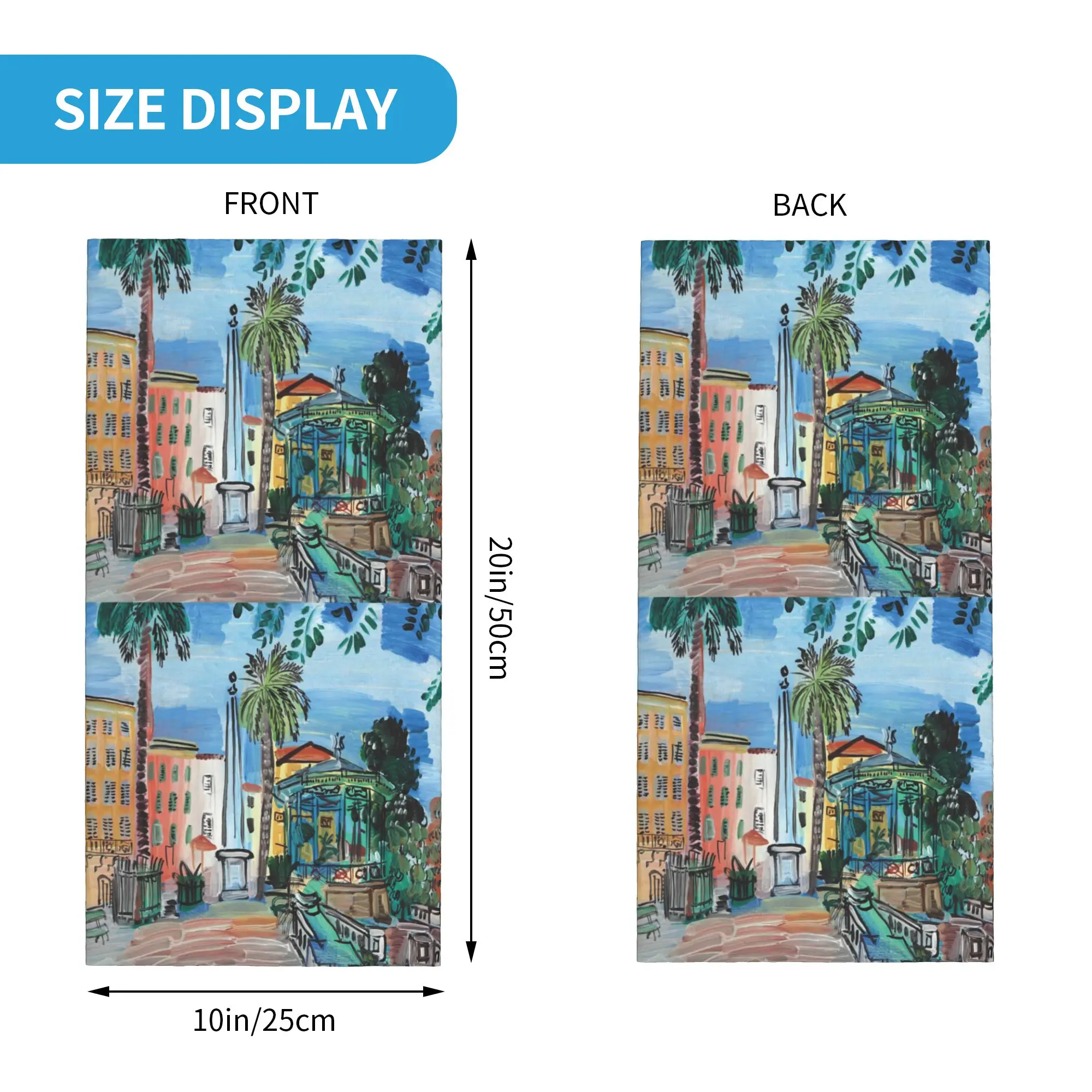 Pablo Picasso raoul dufy Bandana Neck Gaiter Printed Wrap Mask Scarf Headwear Outdoor Sports for Men Women Adult All Season