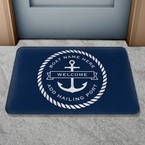 Non-Slip-benutzerdefinierter Seetteppich, personalisierter Bootsname, Bodenteppich, Bad, Innenraum, Außen-, Eingang, Küche 11 Hauptverkäufe Nautische Teppiche - №1