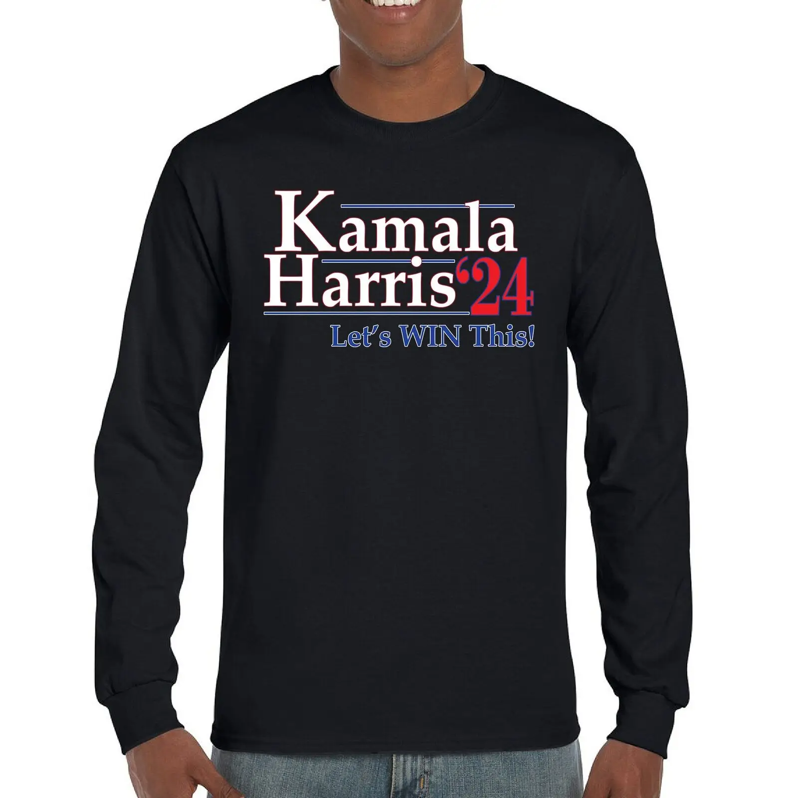 Kamala Harris 2024 Long Sleeve T-shirt US President Democrat Madam I'm Speaking