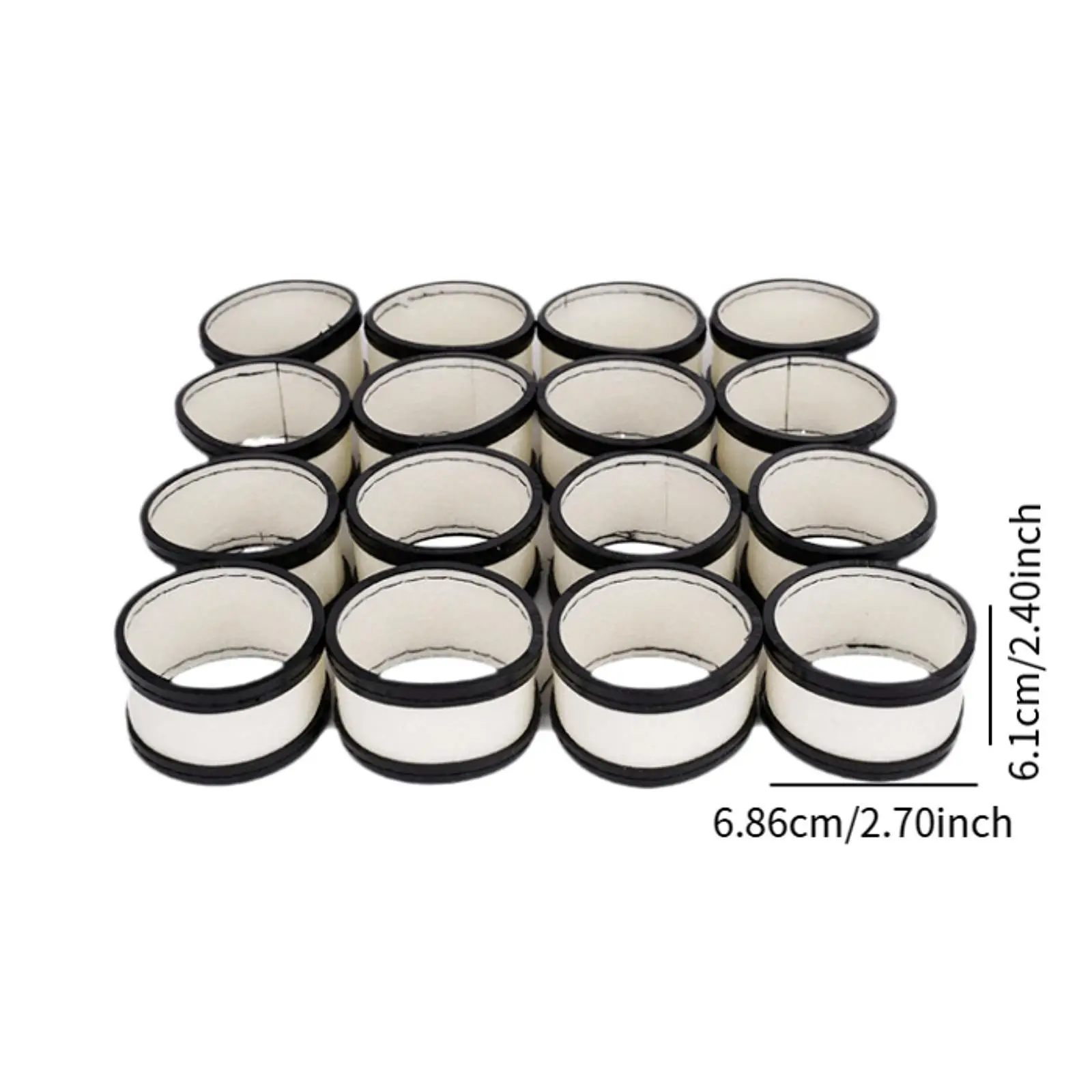 16Pcs Cleaner Felt Water Resistant for Polishing Ball Attachment Not Easy to Deform Billiard Ball Cleaning Machine Wool Ring