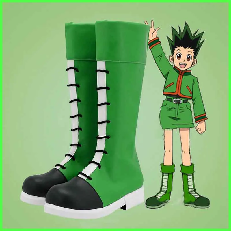 Buty do cosplayu Gon Freecss, anime Hunter, akcesoria do role-playing na Halloween dla mężczyzn