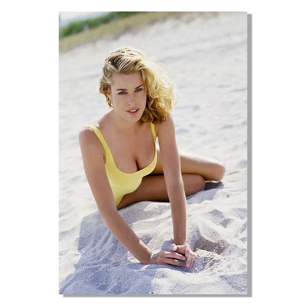 Silk Cloth Wall Poster Rebecca Romijn 2 Sexy Model Star Art Home Decoration Gift