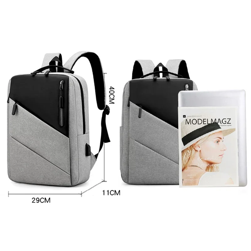 Mochila de viaje antirrobo para hombre y mujer, morral escolar impermeable con carga Usb para ordenador portátil de 15,6 pulgadas, Mochila de ocio para hombre y mujer