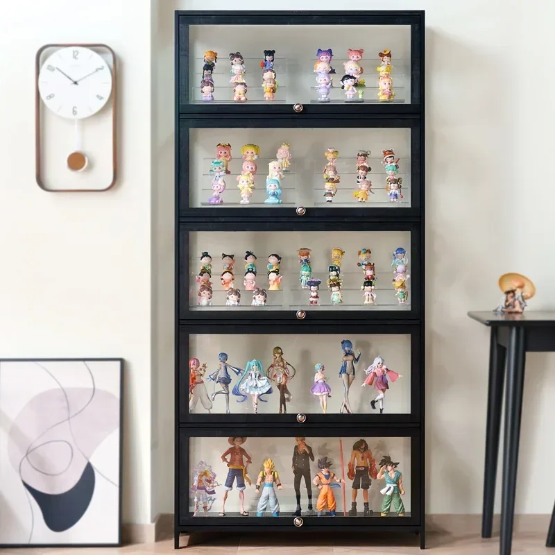 Figure display cabinet building block transparent storage box household imitation acrylic toy dust model display shelf