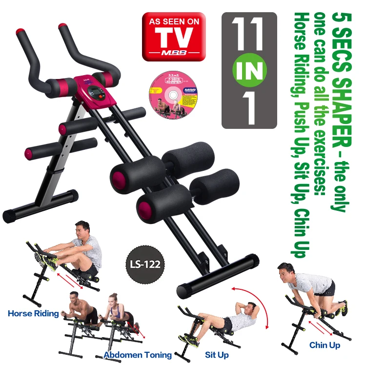 AS SEEN ON TV 11 w 15 sekund Shaper Sprzęt do ćwiczeń w pomieszczeniach Brzucha Fitness Wałek z kółkiem