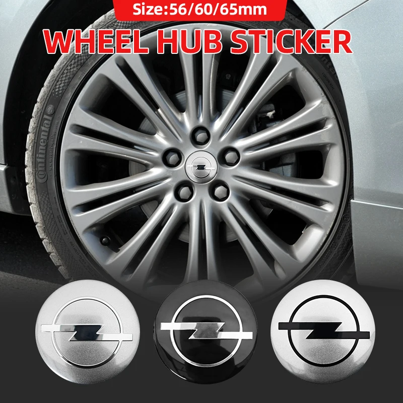 4pcs 56mm 60mm 65mm Car Wheel Center Stickers Hup Emblem For Opel Insignia Astra J F Antara Meriva Zafira H G Corsa Vectra OPC - view 6