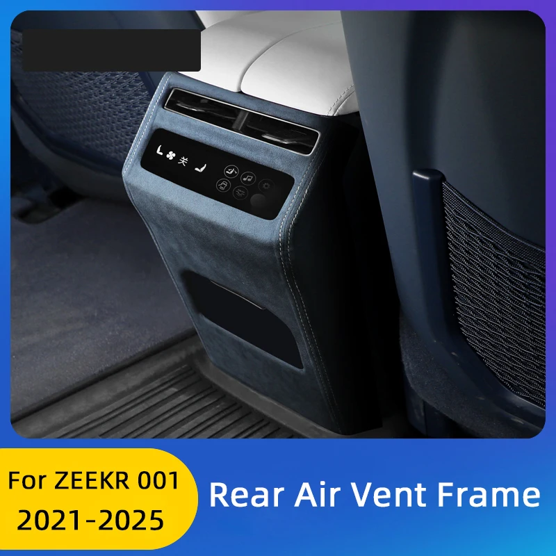 For ZEEKR 001 2021 2022 2023 2024 2025 Car Rear Air Conditioner Vent Anti-kick Panel Cover Decorative Shell Interior Accessories