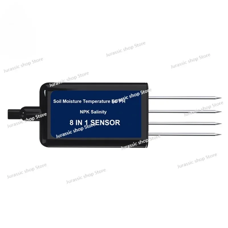 

Soil 8 IN 1 Online Monitoring LORA LORAWAN RS485 Soil Moisture Temperature EC PH SALINITY NPK Sensor