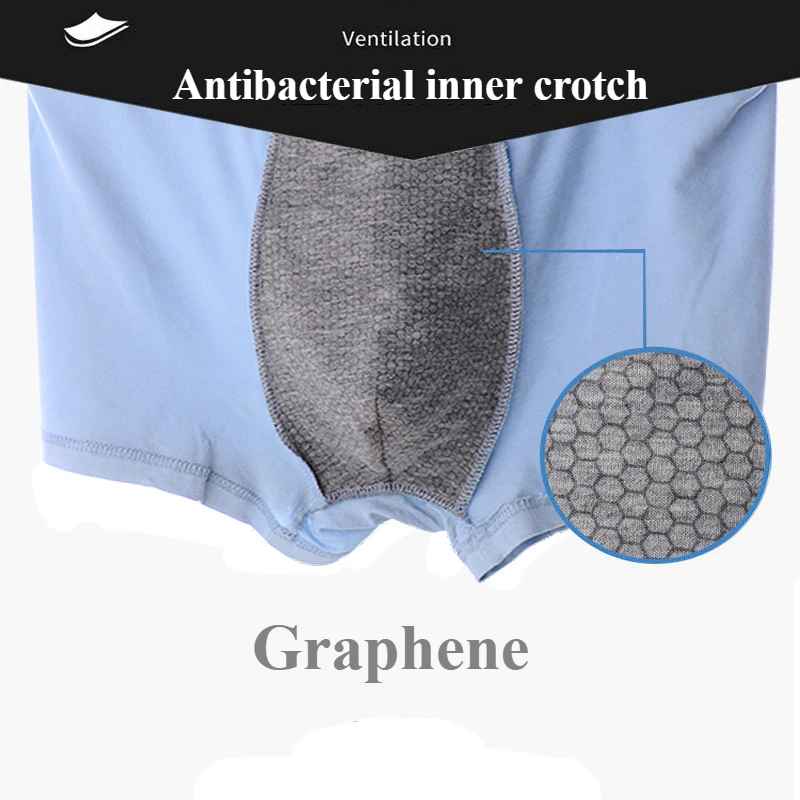 Man Underwear Modal Seamless Underpants Anti-Bacteria Penis Pouch Enhancing Safe Clear Boxers Comfortable Lingerie Set Health