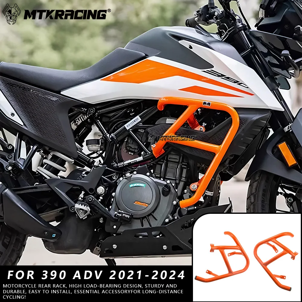 

MTKRACING For KTM 390 ADV 2021-2024 Motorcycle Highway Crash Bar Frame Protection Bumper Engine Guard