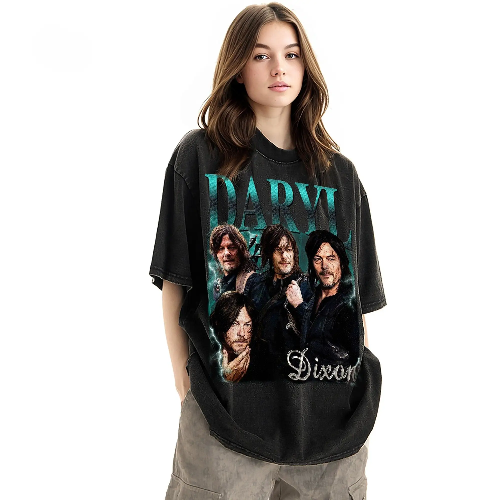 

Limited Daryl Dixon Vintage T Shirt Actor Homage tee 90s retro design graphic Ideal for Him and Her