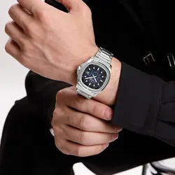 NAVIFORCE Brand Men's Luminous Business Watch 3ATM Waterproof Stainless Steel Strap Quartz Casual Sports Fashion Gift Wristwatch