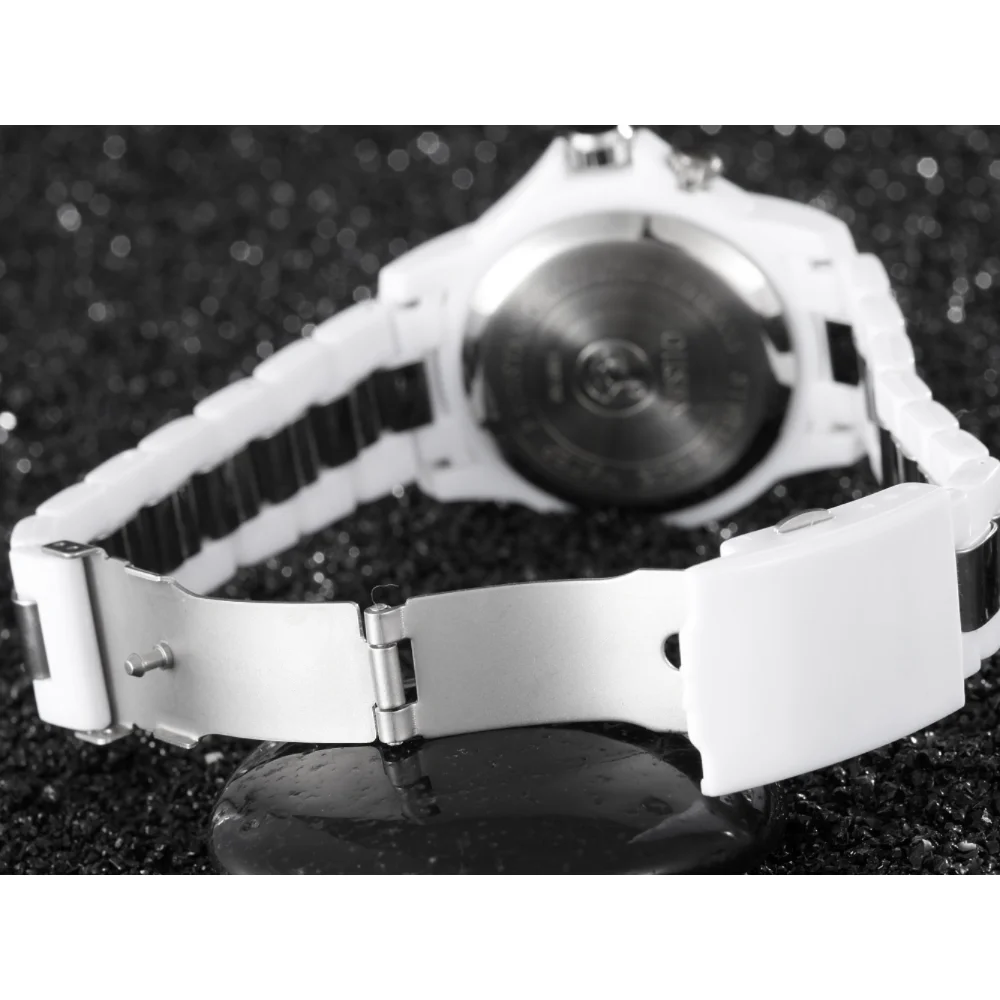 OHSEN Brand New Style 7 Color LED Backlight Quartz Wrist Watch Unisex Watch White Men Women Childen Sport Watch Water Resistent