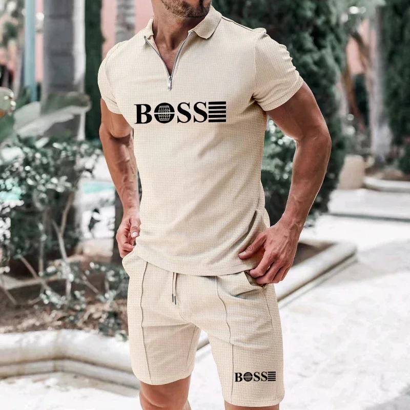 

The brand-new 2025 men's short-sleeved summer sportswear collection for Europe and the United States features comfortable and br