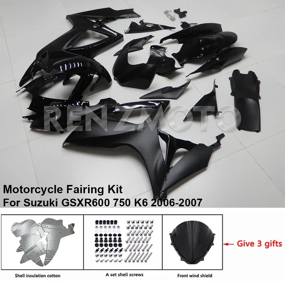 

Комплект обтекателей для мотоцикла, комплект кузова из пластика для Suzuki GSX-R600 R750 2006-2007 K6, Аксессуары для кузова