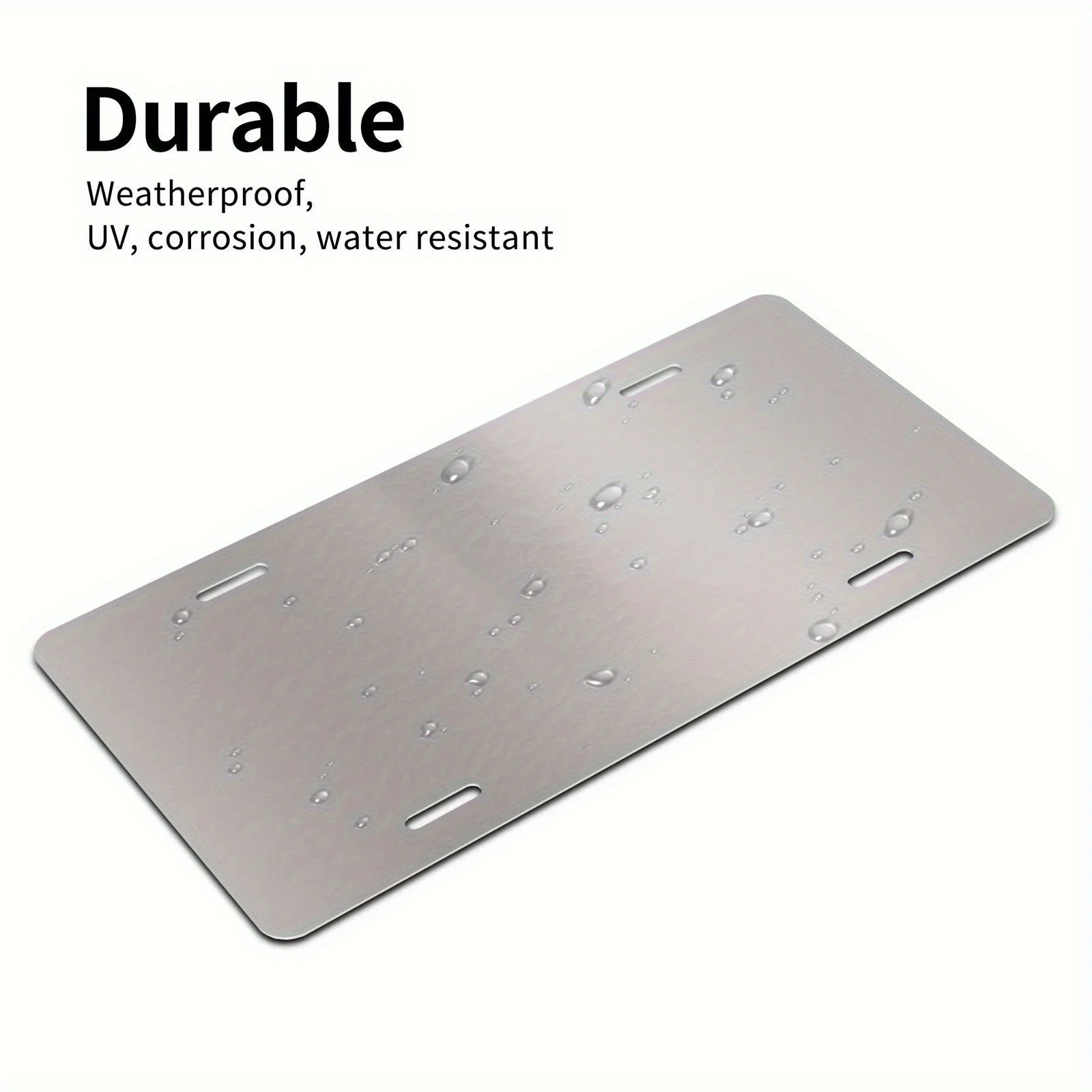 2D Flat Printing, Single Piece, Heart-Shaped Hairdresser Car Front License Plate Decoration, License Plate