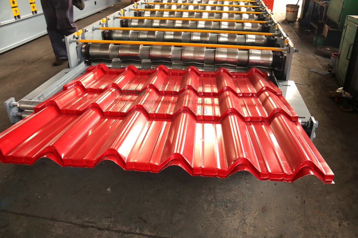 Building Roof Plc Control Roofing Sheet Glazed Roofing Tile Machine FX780 Metal Glazed Sheet Roll Forming Machine Series