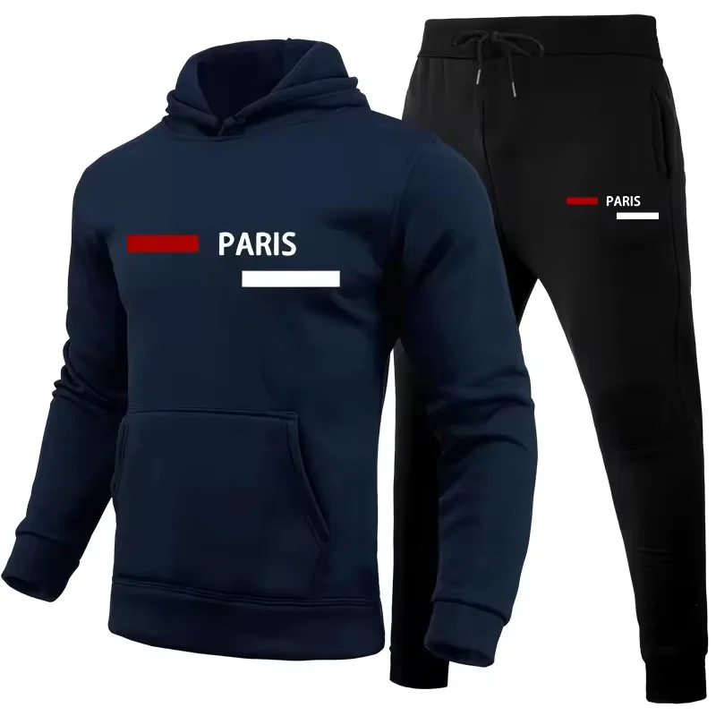2025 popular autumn and winter new hooded sportswear sportswear fashion hooded sportswear casual sportswear and pants two in one