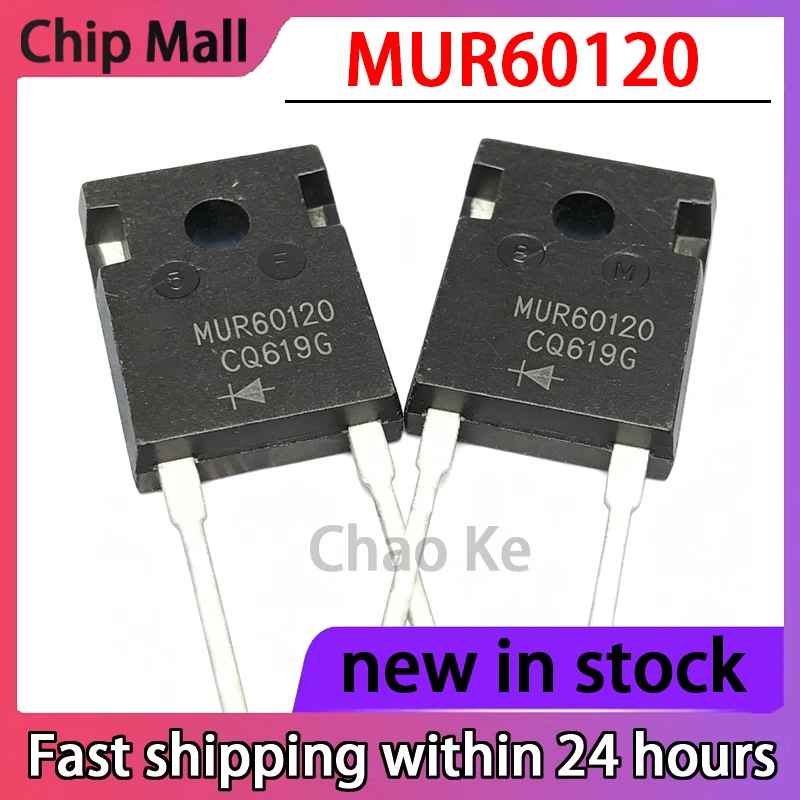 5PCS MUR60120 60120 TO-247 New 1200V 60A Fast Recovery Rectifier Diode