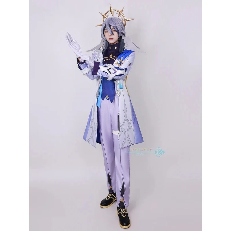 2025 이이 게임 혼카이 스타 레일 미스터 선데이 코스프레 의상 가발 로빈의 형제 애니메이션 역할 놀이 카니발 파티 의상