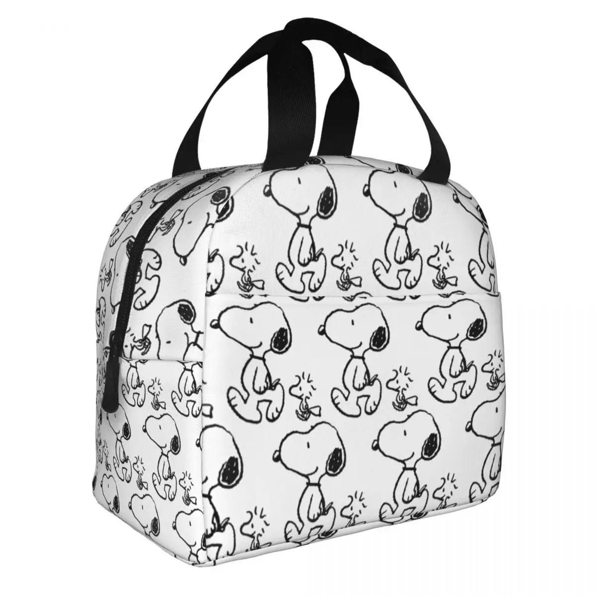 Snoopy Woodstock Walk Insulated Lunch Bags Cartoon Meal Container borsa termica Lunch Box Tote School Travel Food Handbags