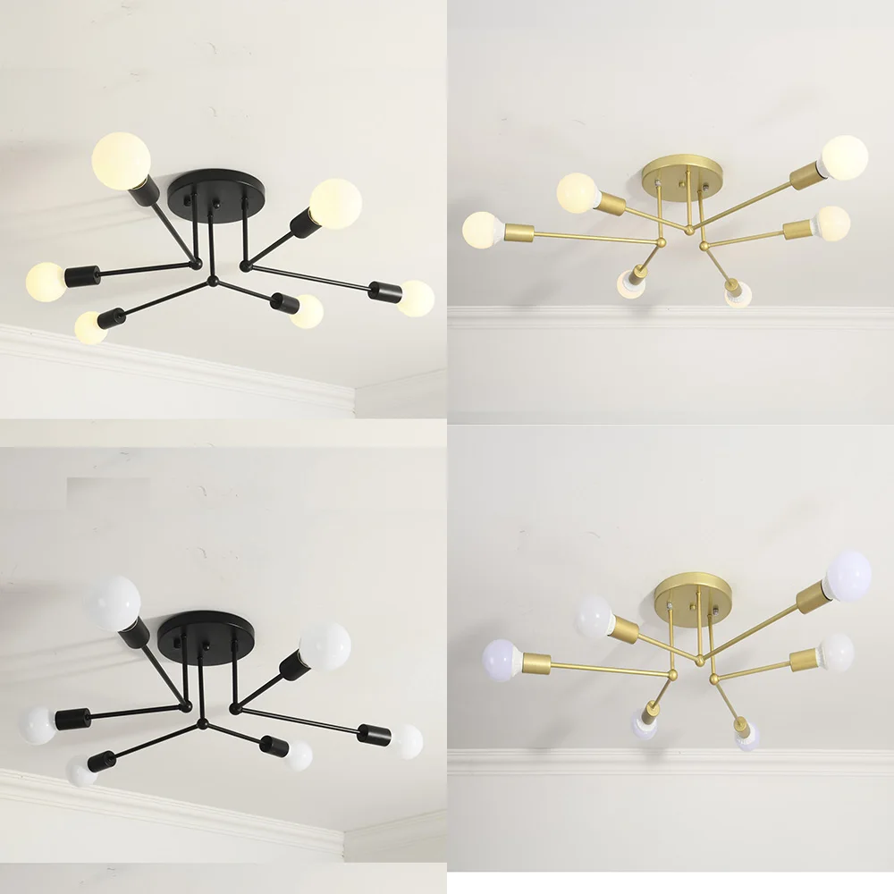 

Ceiling lighting for indoor warm white or white effect ceiling lamp led with 3 color housing room lights