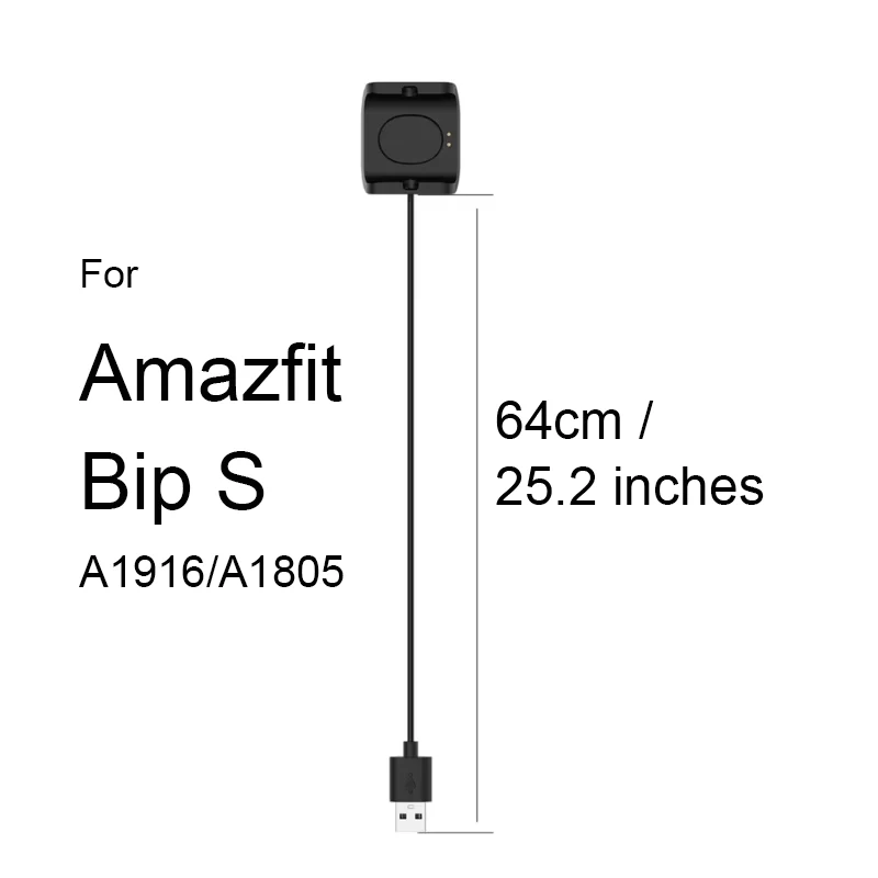 USB Charger Cradle For Amazfit Bip S A1916 Smartwatch Charging Cable For Amazfit A1805 64cm Dock Station Adapter Accessories