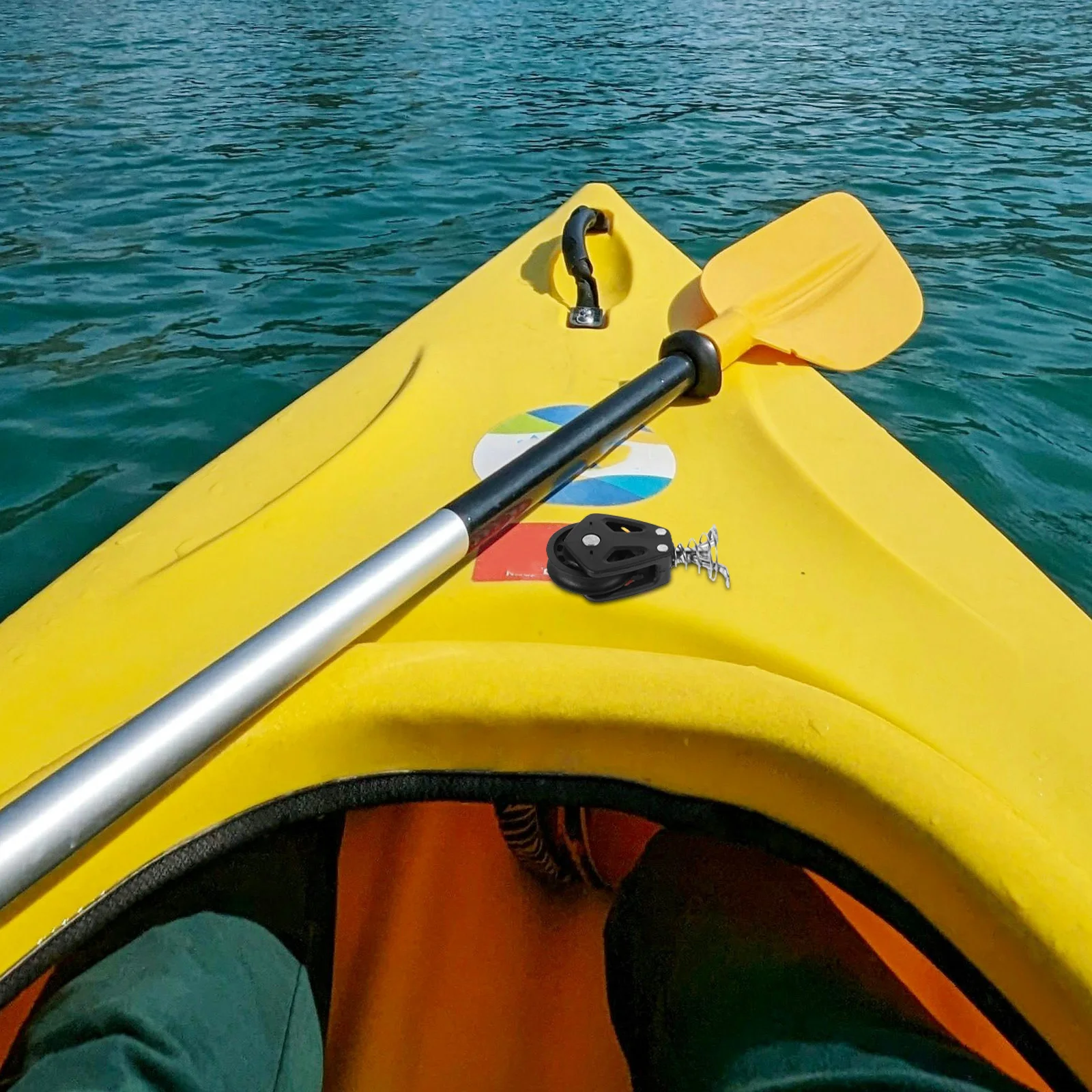 

Nylon Single Swivel Pulley Heavy Duty Marine Block for Sailboats Kayak Accessories Smooth Operation Black Swivel Pulley