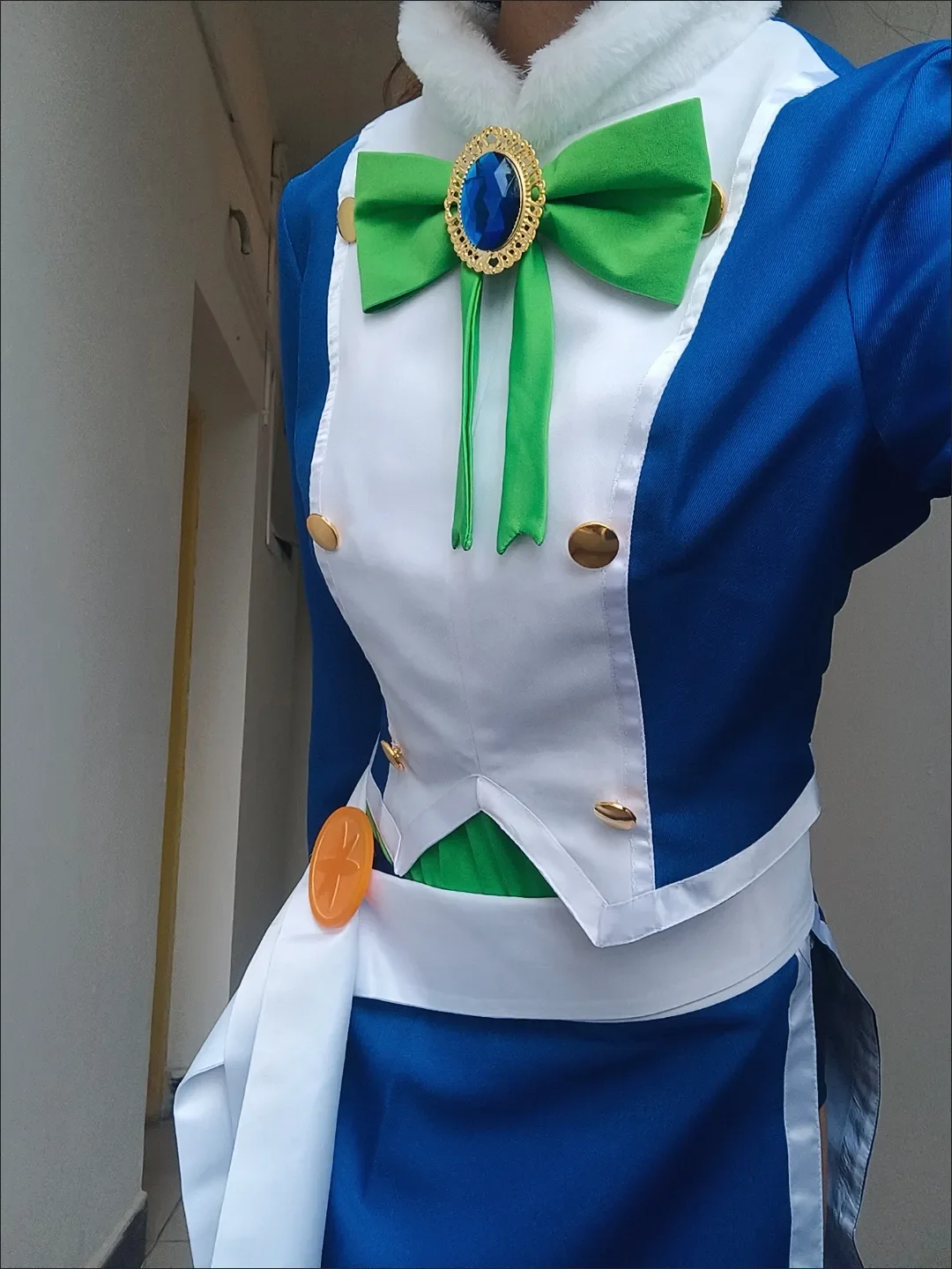 Anime Juvia Lockser Cosplay Costume Blue Water Mage Outfit Women Coat Skirt Hats Halloween Carnival Party Suit view 2