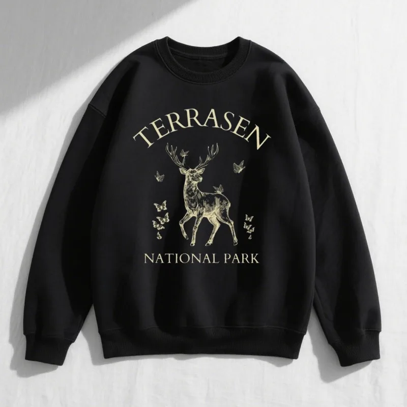 تيراسن جيرسي كم طويل سارة J Maas SJM Acotar Merch Velaris قميص Bookish التي شيرت كتاب عاشق الملابس هدية Terrasen هودي