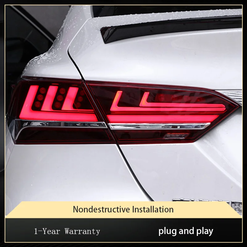 Car Lights For Toyota Camry 2018-2023 LED Upgrade Fashion Assembly Turn Signal Lamp Taillight Reverse Accessories