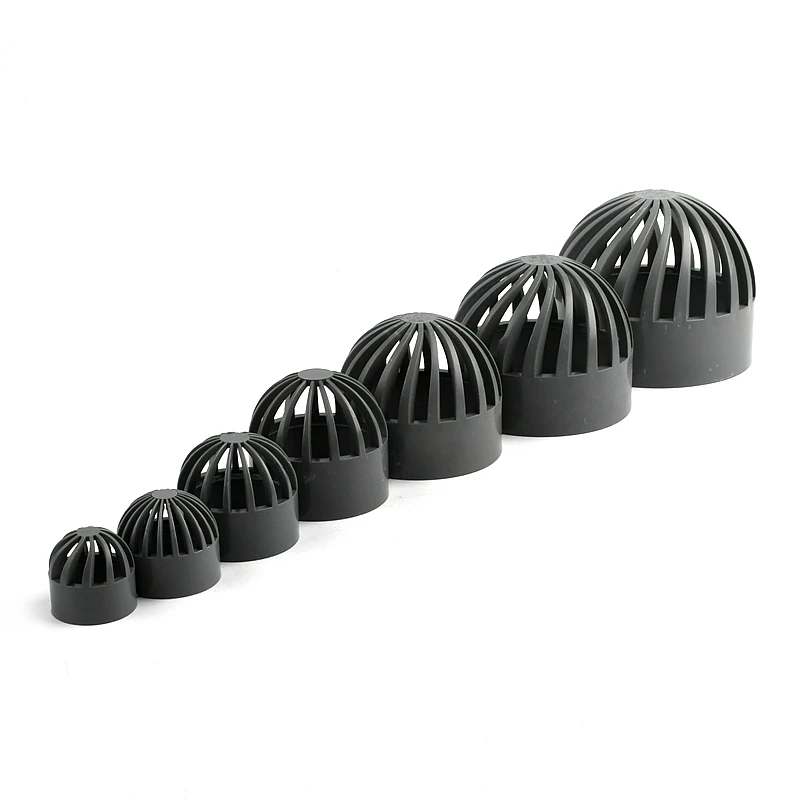 2-20PCS PVC Pipe Vent Cap Fish Tank Permeable Seafood pool Overflow Pipe Fittings Filter Isolation Aquarium Pipe Fittings