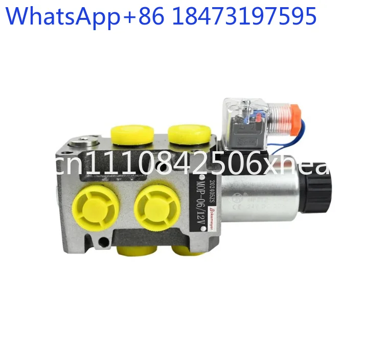 2-Position 6-Port Solenoid Valve - Oil Circuit Expansion & Switch Valve for Log Grabber, Excavator, Winch (Multi-Oil Return)