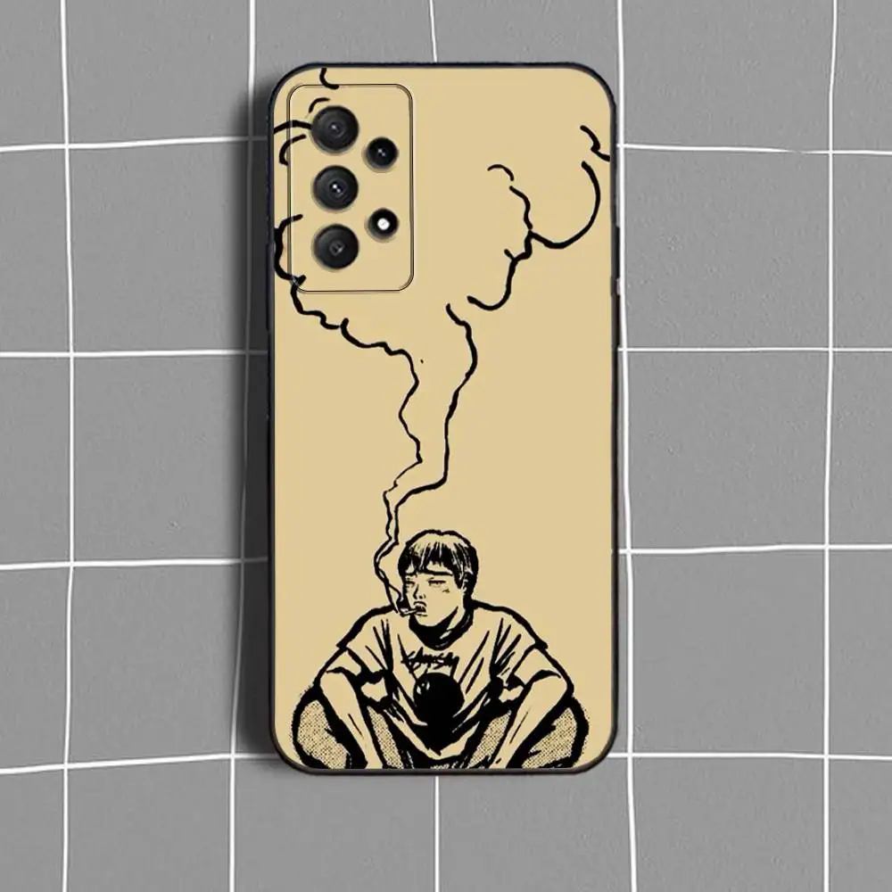 Custodia per telefono Great T-Teacher OnizukaS GTO per Samsung Galaxy A73,31,32,72,41,53,52,71,22,5G,Nota,J7,8,9 Cover nera morbida