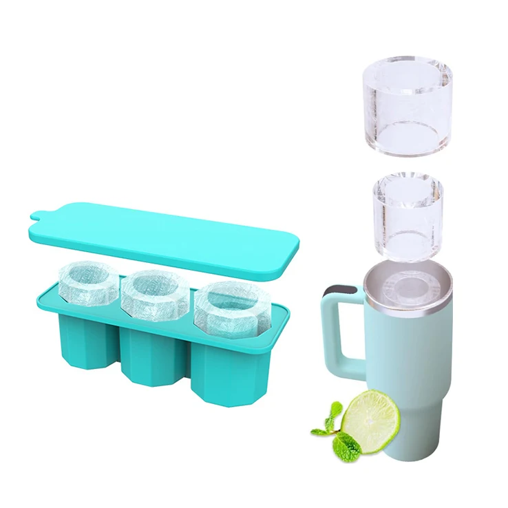 2024 BPA Free   Cube Mold Tray  with Lid for 30oz & 40oz Travel Mug  Tumbler Trump flag  Handcuffs bedroom Cannibal corpse Trans