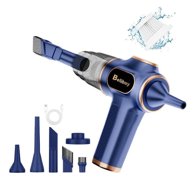 BELIBUY Portable Car Vacuum Cleaner Multifunctional Household Cleaning Machine High-Power Office Strong Carpet Cleaner Machine
