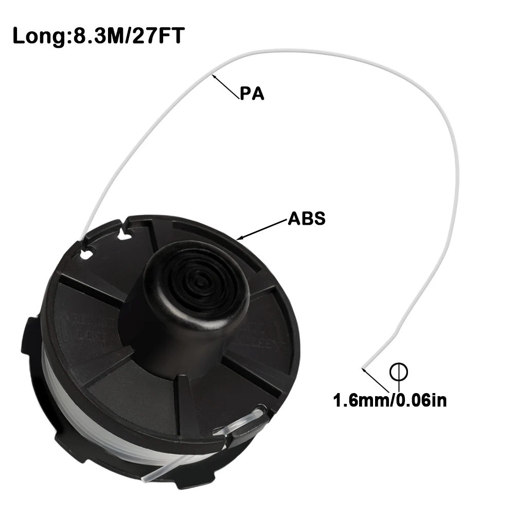 Carrete para Makita 195858-1, cabezal de corte Bump & Feed, Compatible con Makita BUR181/141/181Z, modelo de repuesto: 231352-0/196146-9