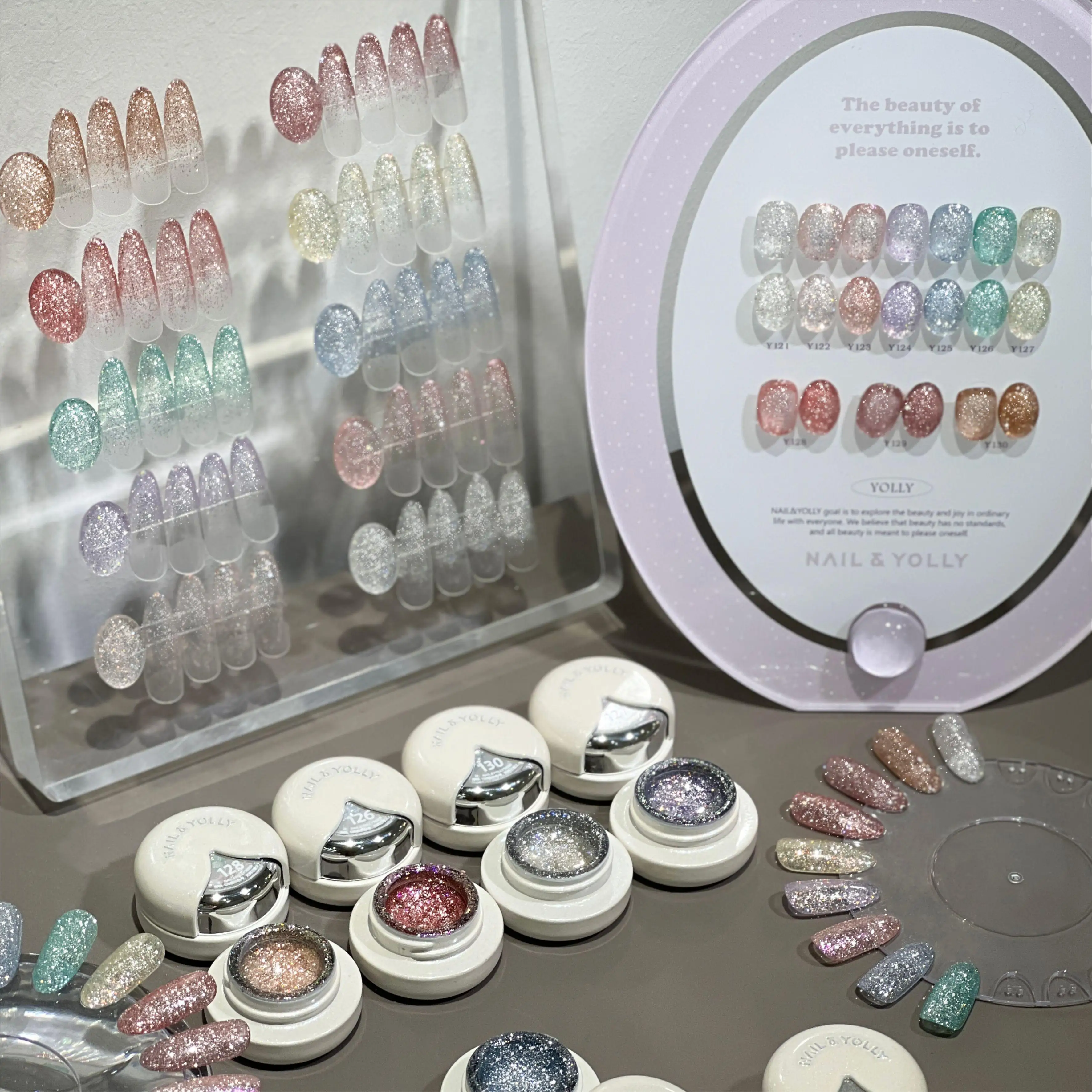 10Colors 5ml Silver Pink Reflective Glitter Gel Polish Bling Semi Permanent Varnish Nail Supplies Soak Off Nail Gel Salon Nails