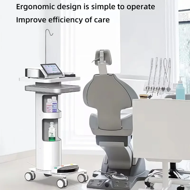 Portable Trolley Foldable Lightweight Beauty Salon Cart Salon Wheels Cart Mobile Makeup Artist Esthetician Equipment