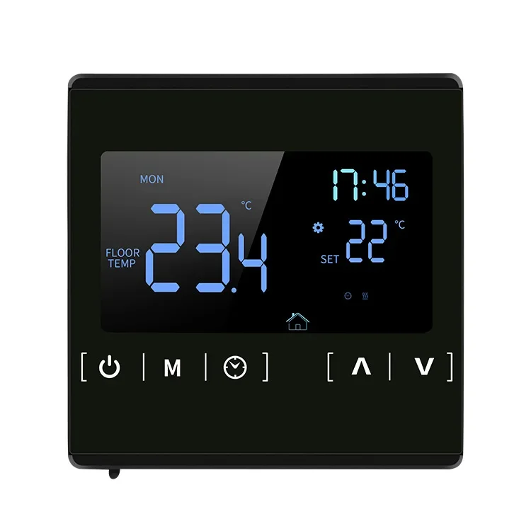 Controlador inteligente de calefacción por suelo radiante, regulador de control de temperatura, caldera montada en la pared, temperatura táctil programable