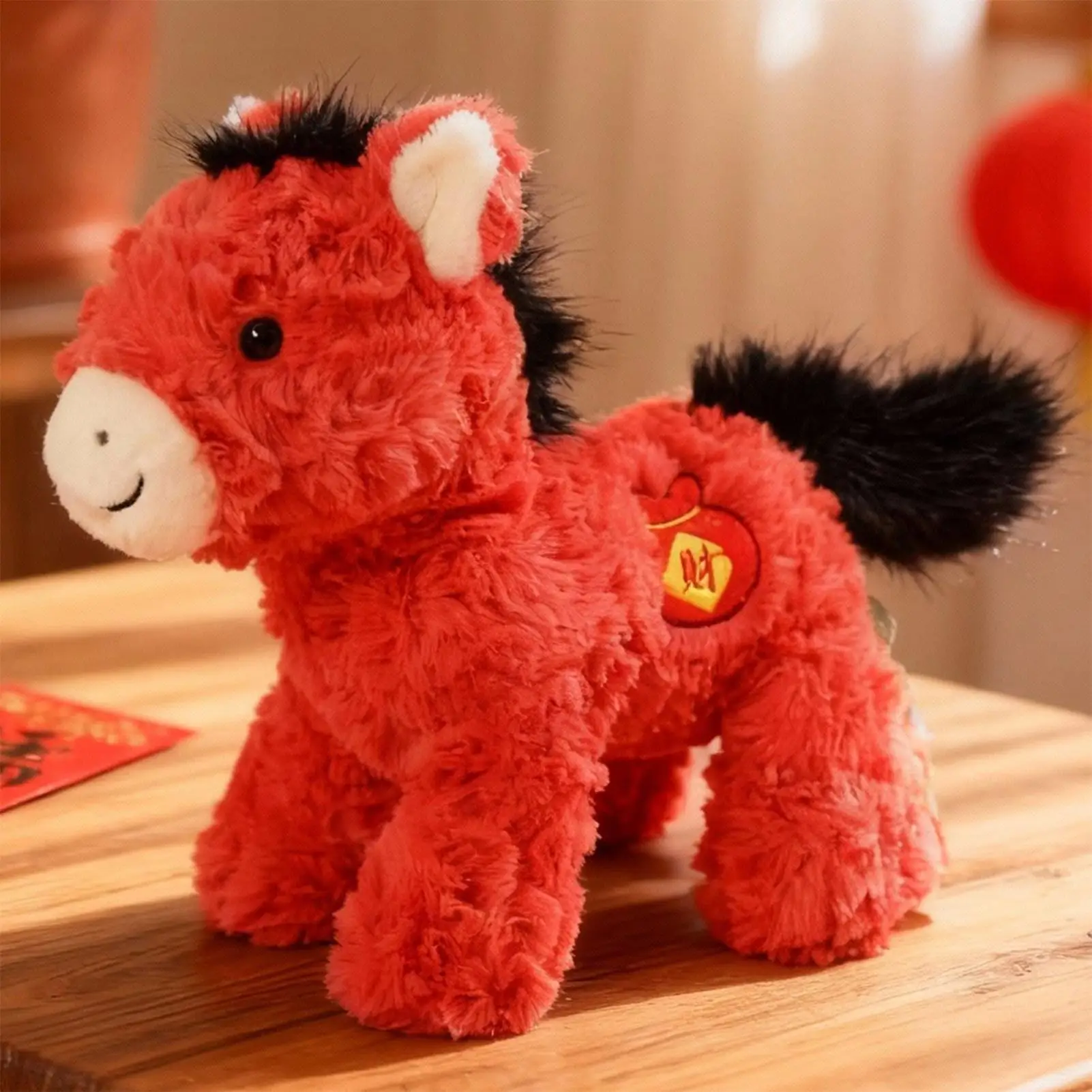 سنة الحصان المحشوة الحيوان لينة ألعاب كرتونية 2026 دمية سنة الحصان للأطفال المراهقين الكبار جامعي غرفة نوم الدراسة #4