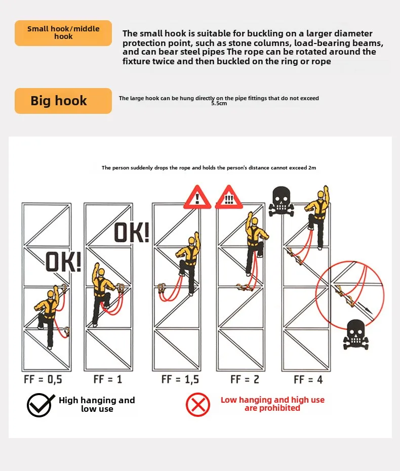 Single Waist Work Safety Belt High-altitude Harness Outdoor Rock Climbing Training Electrician Construction Safe Rope Hook Suits